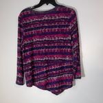 Habitat  Clothes To Live In S Women's Vibrant‎ Striped Blouse Asymmetrical cotton Photo 2