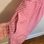 Madewell  Fit & Flare Dress Pink Cream Stripes Silk Photo 7