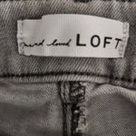  Gray Jeans Size 12 Loft The Girlfriend Gray Distressed Jeans Photo 6