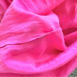 Ann Taylor Bright Pink Button-Up Shirt Small Photo 3