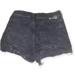 Mavi Rosie Boyfriend Shorts High Rise Smoke Ripped 90s Black Denim Shorts Size 27 Photo 2