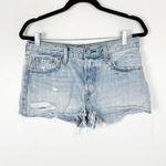 Levi's  501 Distressed Denim Shorts Women's‎ Size 28 Light Wash Ripped Photo 9