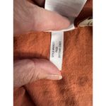 Madewell Womens Orange Tiered Midi Dress With Long Sleeves & Cutout Detail By Photo 8