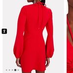 ALC Frank NWOT A.L.C. Womens Leslie Red Cut-Out Plunge Party Mini Dress sz 4 Photo 2