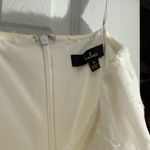 Lulus  White Floral Ruffled Strapless True Lover Burnout Mini Dress Photo 4