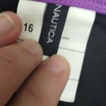 Nautica  NWT Women's Size 16 Black Purple Swim Separates Belted Bikini Bottom Photo 4