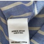 Apiece Apart  Adorna Smocked Striped Cotton Mini Dress Blue White Size Medium Photo 8