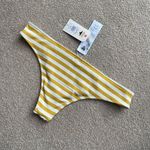 Billabong NWT yellow striped bikini bottom Size Xl Photo 2