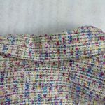 Lane Bryant  Women's Tweed Blazer Jacket Pink Purple Size 28 Floral Brooch New Photo 12