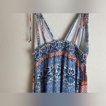 Heidi Dylan Blue & White Elastic Waist Maxi Dress. Size M Size M Photo 6