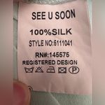 See U Soon sleeveless mint flowy tank top with feathers Blue Photo 4