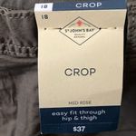 st. john's bay St John’s Bay: Brown Khaki Crop Mid-Rise Pants- 18 Photo 2