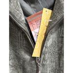 Susan Graver NWT  QVC Olive Green Embossed Full-Zip Jacket L Photo 4