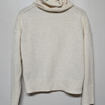 360 Cashmere  Womens Raelynn Ivory 100% Cashmere Turtleneck Sweater Sz S Soft Photo 0