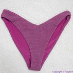 Beach Riot NEW‎  Vanessa sparkly glitter bottoms beetroot purple, XS Photo 0