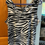 Chico's NWOT:  Zebra Pattern Sleeveless Top Photo 0