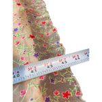 VTG Y2K Portrait Tan Ditsy Floral Babydoll Sleeveless Mesh Sheer Lined Dress L Brown Size L Photo 12