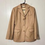 LL Bean Wool and Cashmere Blazer Size 8R Tan Photo 0
