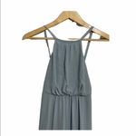Show Me Your Mumu Amanda Maxi Bridesmaid Wedding Dress Sleeveless Blue Steel XXS Photo 5