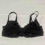 Gilligan O’Malley Black With White Floral Embroidery 34D Unlined Underwire Bra Size undefined Photo 6