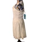 Chelsea and Violet  Off White Exotic Eighties Lace Dress Size Large Photo 2