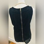 Banana Republic  Black Sleeveless eyelet Top size 12 Photo 3