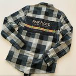 Via Penny Lane Reworked Apparel | Pink Floyd Plaid Button Up Shirt Small Green Photo 7