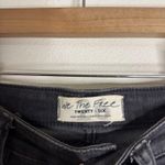 We The Free  Jeans Womens 26 Black Flare High Rise Button Fly Distressed Hem Boho Photo 6