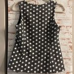 Maeve Anthropologie  Black and White Polka Dot Blouse Photo 1