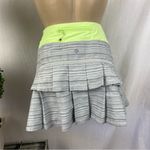 Lululemon Gray Striped Skirt Skort 10 Photo 1