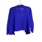 Eileen Fisher ✨  Short Open Cardigan Sweater - Linen Cotton Blue/Purple - L ✨🌿 Photo 8