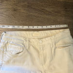 MOTHER Skinny Not Skinny Broken Mirror White Distressed Jeans Size 26 Photo 8