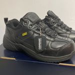 Reebok New!  black work shoes with cushguard mens size 7 womens size 9 Photo 2