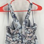 Joie  Margot Dress SZ 4 NWT 100% Silk Nightshadow Blue Sample Chiffon Midi Floral Photo 8