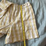 Rafaella  Yellow and Cream Plaid Skort Photo 7