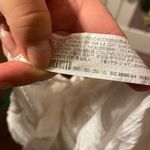 ZARA  WHITE FLUTTER SLEEVE LACE UP TOP Photo 7