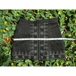 Sadie and Sage  Black Velvet Mini Skirt Size Large Photo 8