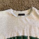 White Fox Boutique  Gray Tee with Green Logo Photo 3