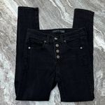 Veronica Beard  Debbie High Rise Ankle Crop Skinny Jeans Fly Button Raven Blk 26 Photo 3