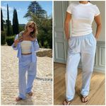 Djerf Avenue Breezy Pant Size S Blue Photo 1