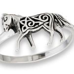 Sterling Silver  Filigree Horse Ring 7 Photo 3