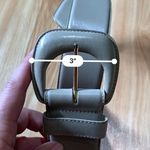 Liz Claiborne LEATHER Belt,women belt,wide vintage belt,leather belt big buckle Photo 3