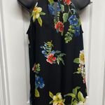 New York And Company Black Floral Tank Top Photo 0