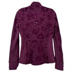 Lululemon  Maroon Floral Special Edition Define Jacket Flocked Dark Adobe Sz 6 Photo 3