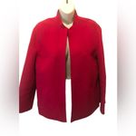 Talbots VTG  Wool CASHMERE Dark Blend Pink Open Concept Blazer Jacket 12 Winter Photo 1