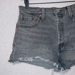 Levi's Levi’s 501 gray wash denim high rise button fly cut off shorts size 29 Photo 1
