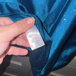 Honey and Rosie   Women's XS‎ Teal Glitter Mini Dress Party Cocktail Photo 2