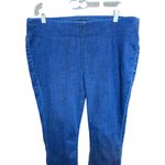 Denim & Co . Signature Perfect Flex Pull-On Jeans Deep Indigo Petite 14 Photo 1