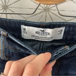 Hollister  Curvy Ultra-High Rise Dad Jean Dark Blue Distressed Photo 4