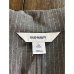 Old Navy  Blazer Suit jacket Gray Pinstripe Womens XL Tall NEW! Viscose Blend Photo 5